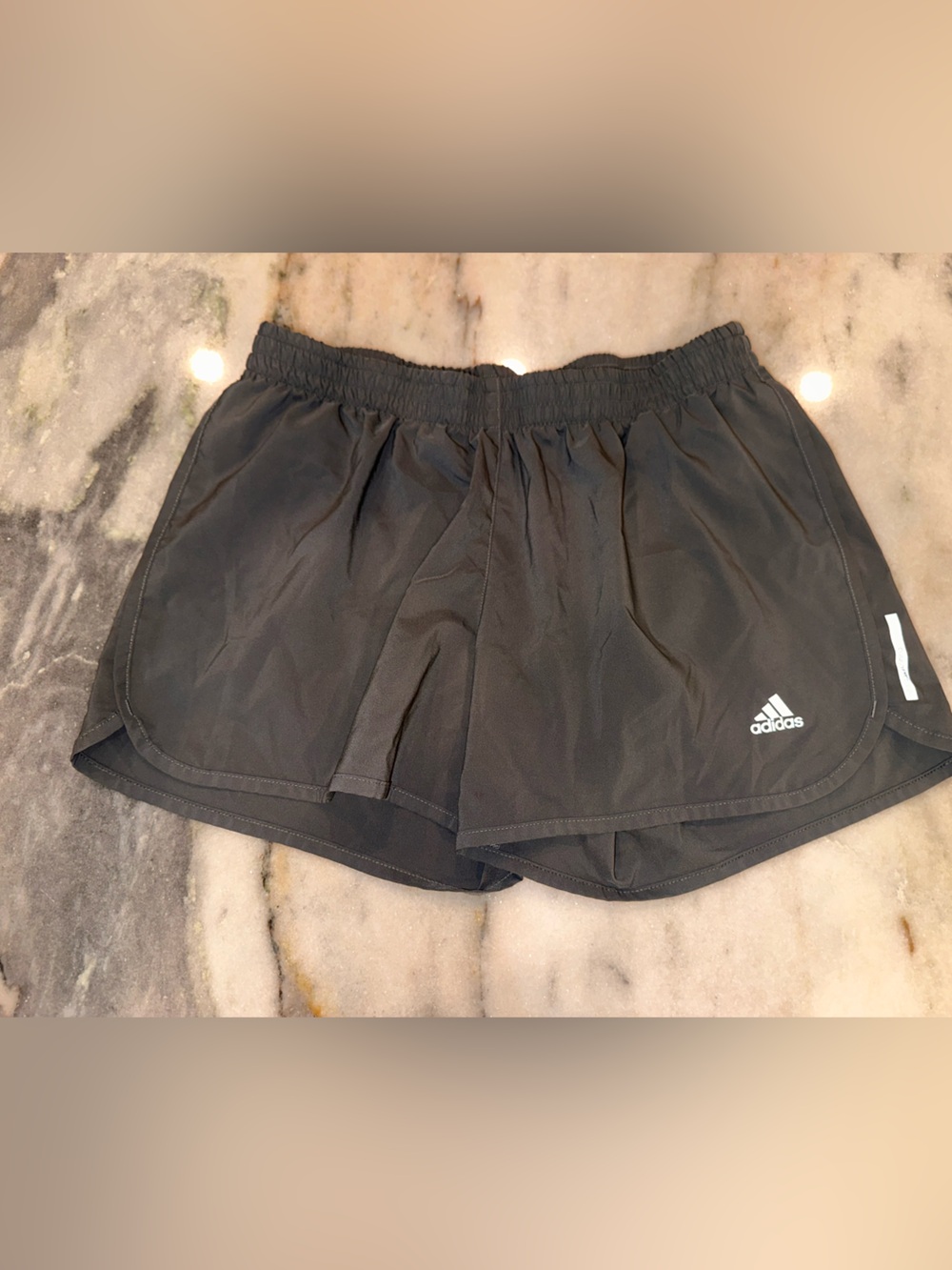 adidas M4 Size Medium Women's Black Athletic Running Shorts with Logo